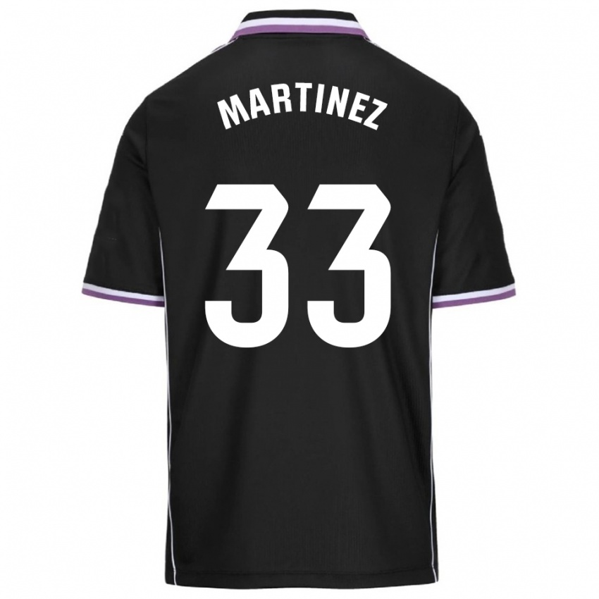 גברים ישו מרטינז #33 סגול שחור הרחק ג'רזי 2025/26 חולצה קצרה