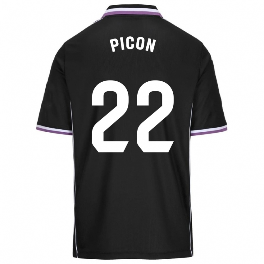 גברים פאבלו מרטין פיקון אלברו #22 סגול שחור הרחק ג'רזי 2025/26 חולצה קצרה