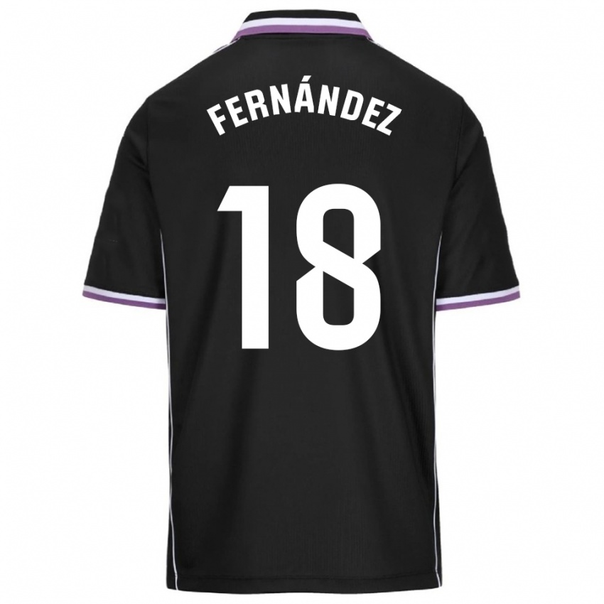 גברים Tommy Fernández #18 סגול שחור הרחק ג'רזי 2025/26 חולצה קצרה
