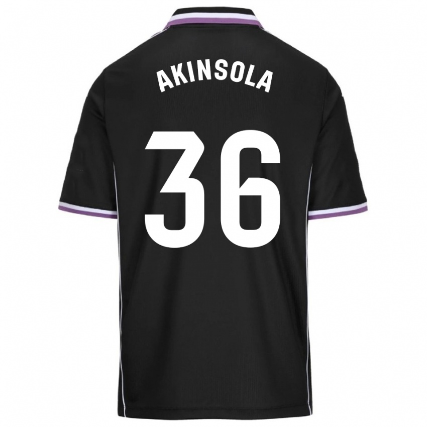 גברים טונדה אקינסולה #36 סגול שחור הרחק ג'רזי 2025/26 חולצה קצרה