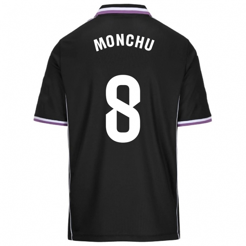 גברים מונצ'ו #8 סגול שחור הרחק ג'רזי 2025/26 חולצה קצרה