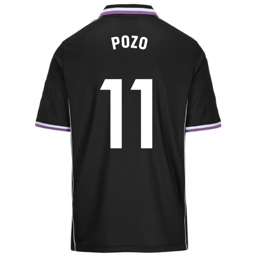 גברים מאנו פוזו #11 סגול שחור הרחק ג'רזי 2025/26 חולצה קצרה