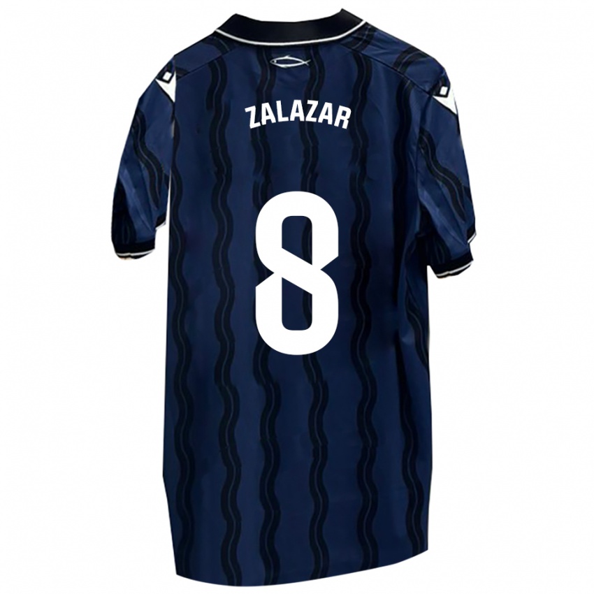 גברים קוקי סלסאר #8 כחול כהה שחור הרחק ג'רזי 2025/26 חולצה קצרה