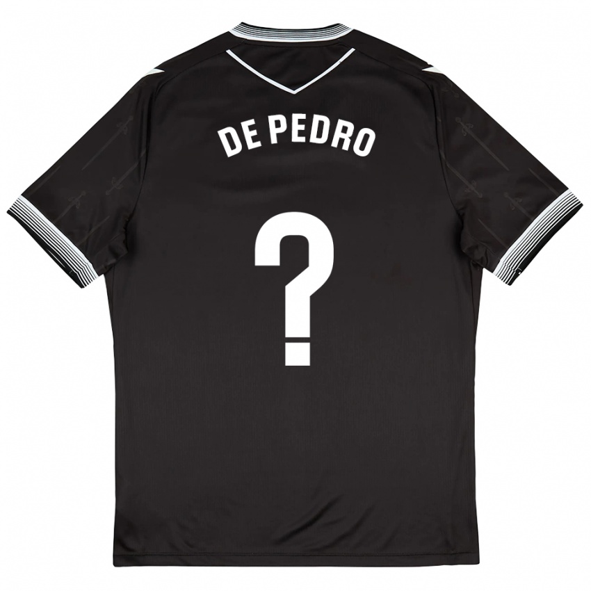 גברים Marc De Pedro #0 שחור לבן הרחק ג'רזי 2025/26 חולצה קצרה