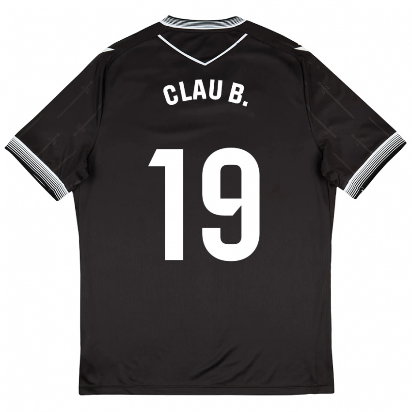 גברים Claudia Barrios #19 שחור לבן הרחק ג'רזי 2025/26 חולצה קצרה