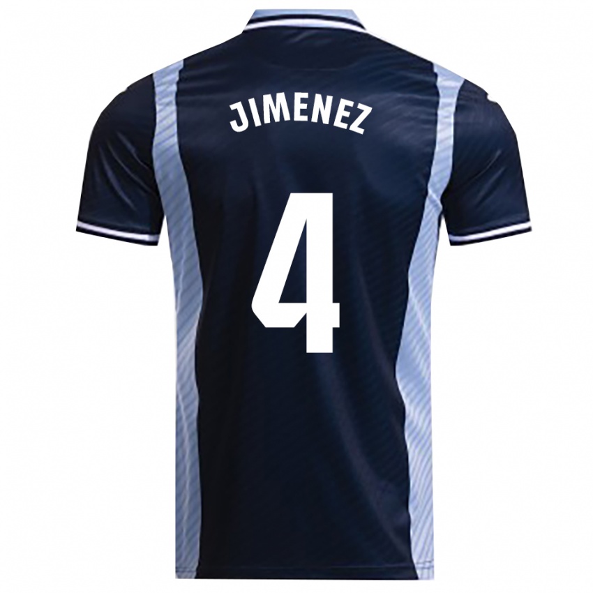 גברים Alex Jimenez #4 כחול נייבי תכלת הרחק ג'רזי 2025/26 חולצה קצרה