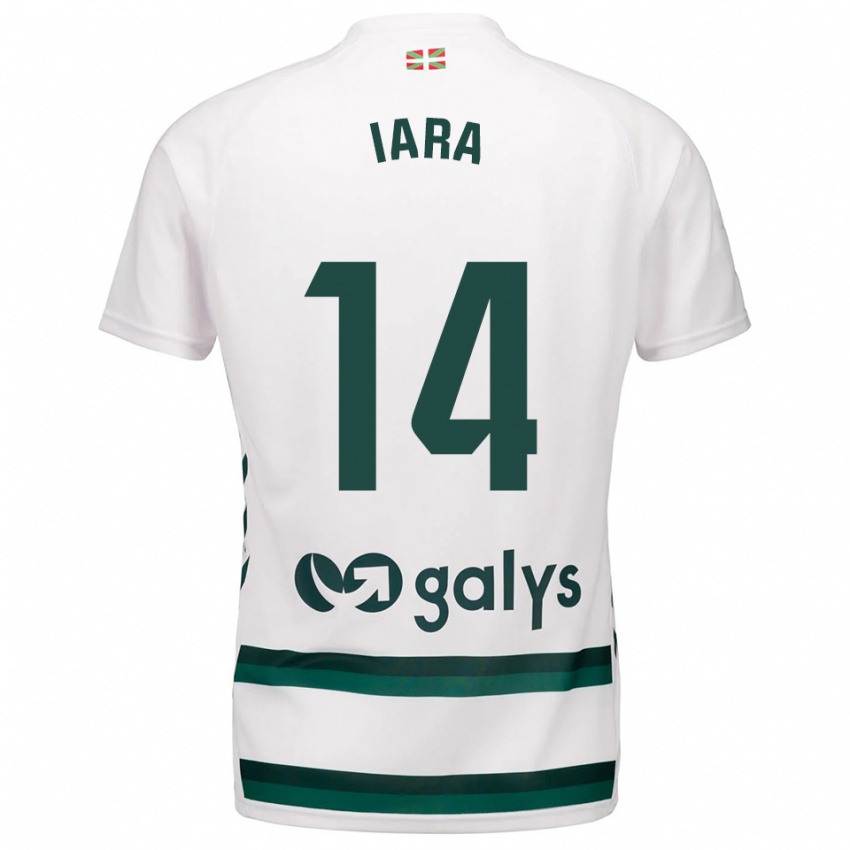גברים Iara Lacosta Sánchez #14 לבן ירוק הרחק ג'רזי 2025/26 חולצה קצרה