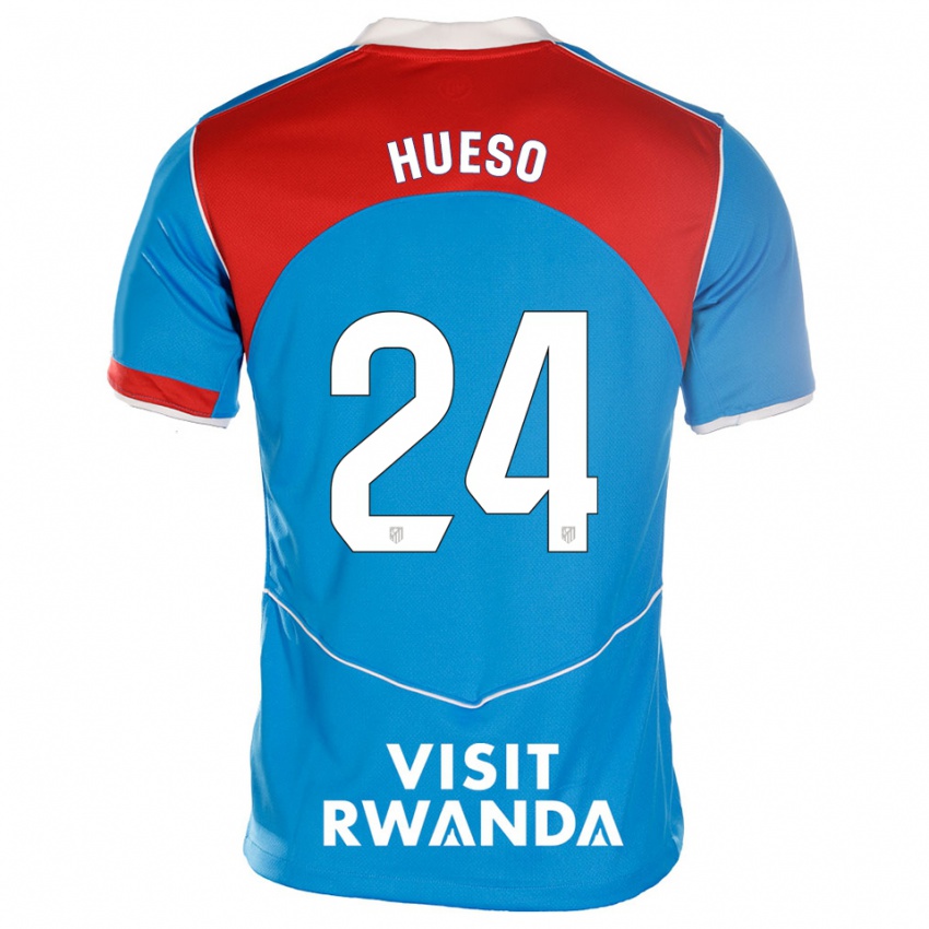 גברים Romeo Hueso #24 כחול לבן ג'רזי קיט שלישי 2025/26 חולצה קצרה