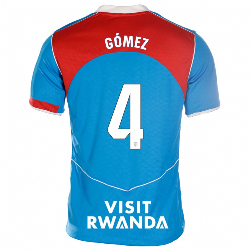 גברים מריאנו גומס #4 כחול לבן ג'רזי קיט שלישי 2025/26 חולצה קצרה