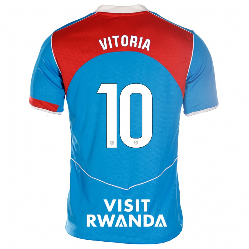 גברים Ana Vitória #10 כחול לבן ג'רזי קיט שלישי 2025/26 חולצה קצרה