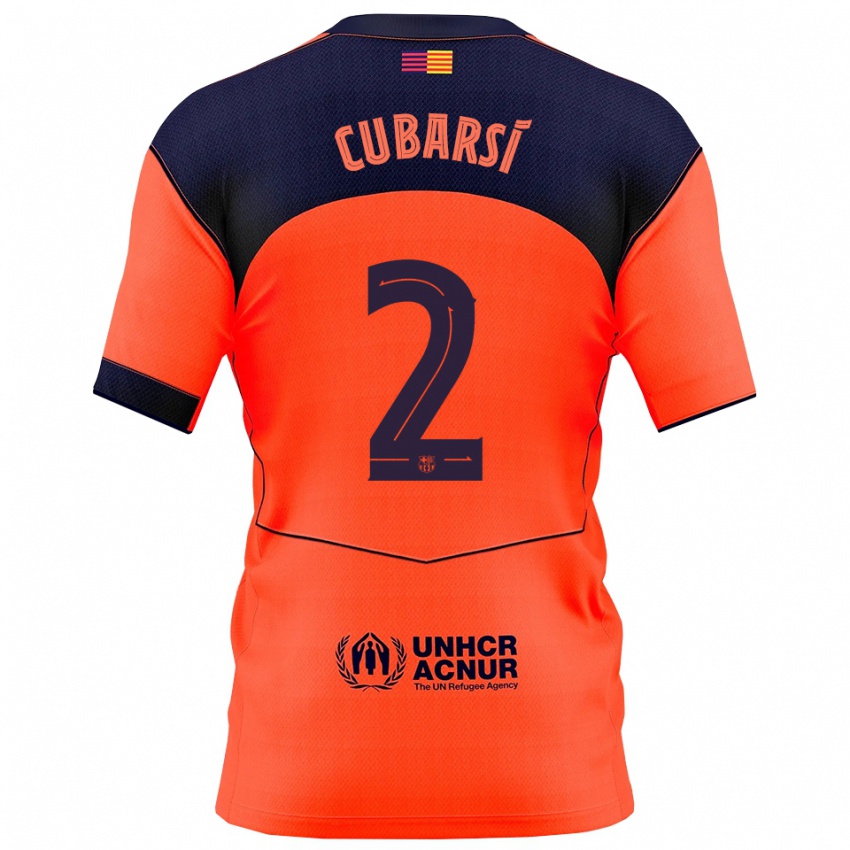 גברים פאו קובארסי #2 כתום נייבי ג'רזי קיט שלישי 2025/26 חולצה קצרה