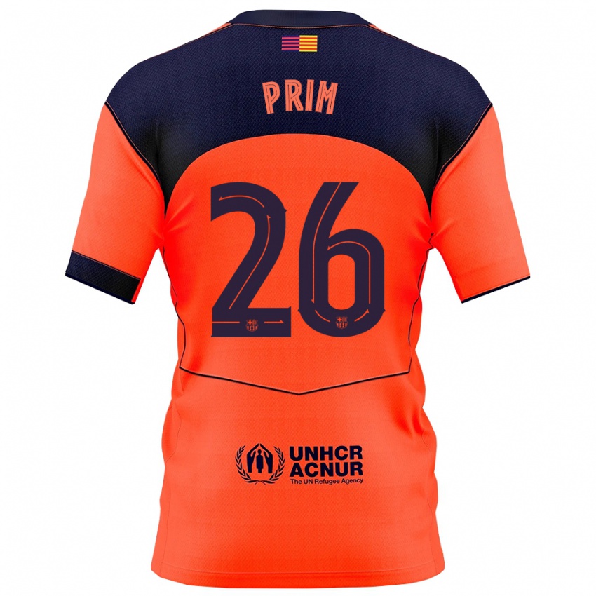 גברים פאו פרים #26 כתום נייבי ג'רזי קיט שלישי 2025/26 חולצה קצרה