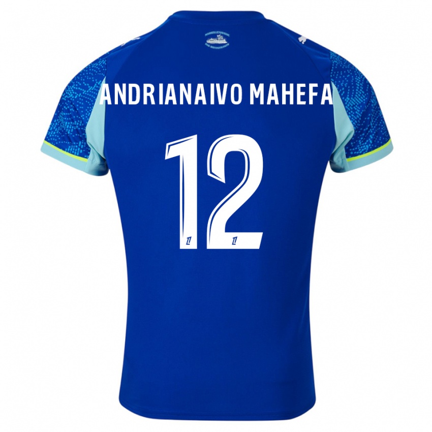 גברים Mathis Andrianaivo Mahefa #12 תכלת לבן ג'רזי קיט שלישי 2025/26 חולצה קצרה