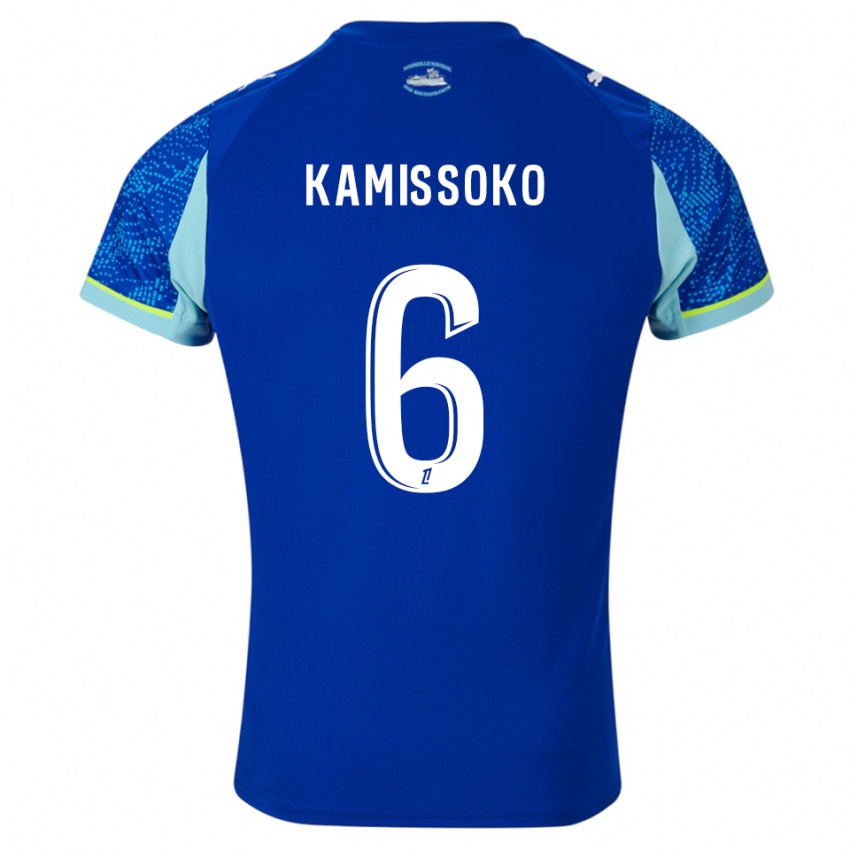 גברים Nouhoum Kamissoko #6 תכלת לבן ג'רזי קיט שלישי 2025/26 חולצה קצרה