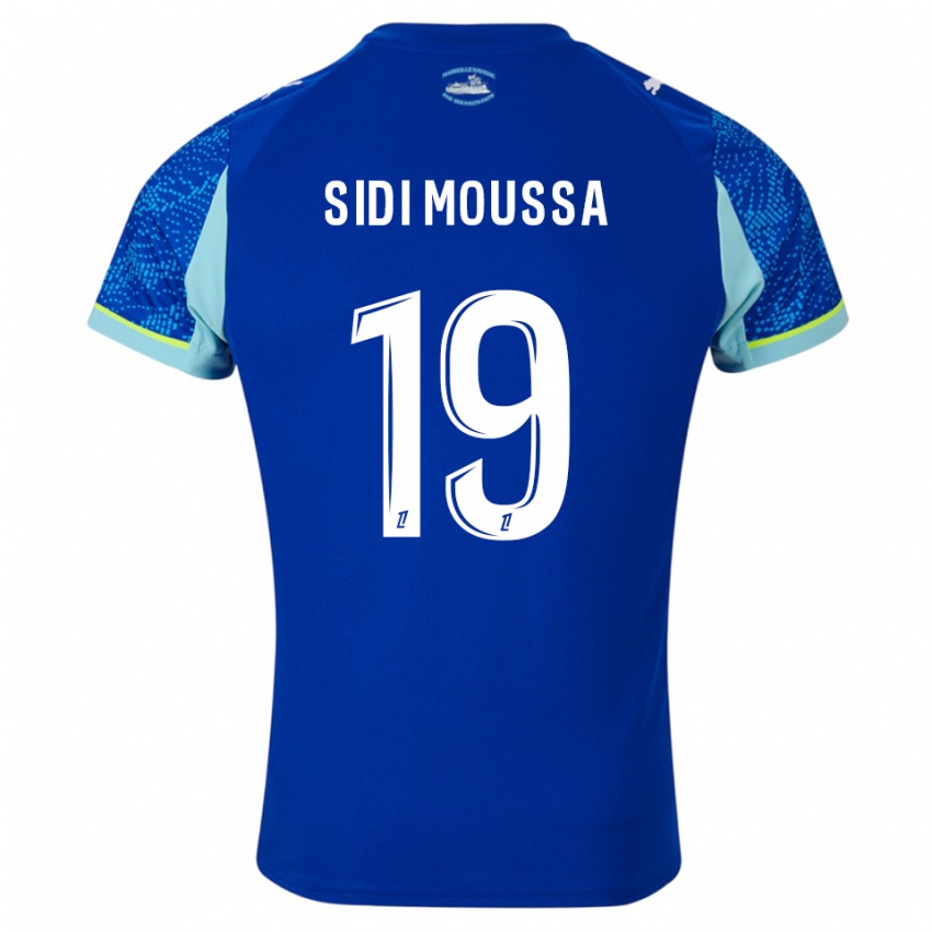 גברים Salima Sidi Moussa #19 תכלת לבן ג'רזי קיט שלישי 2025/26 חולצה קצרה