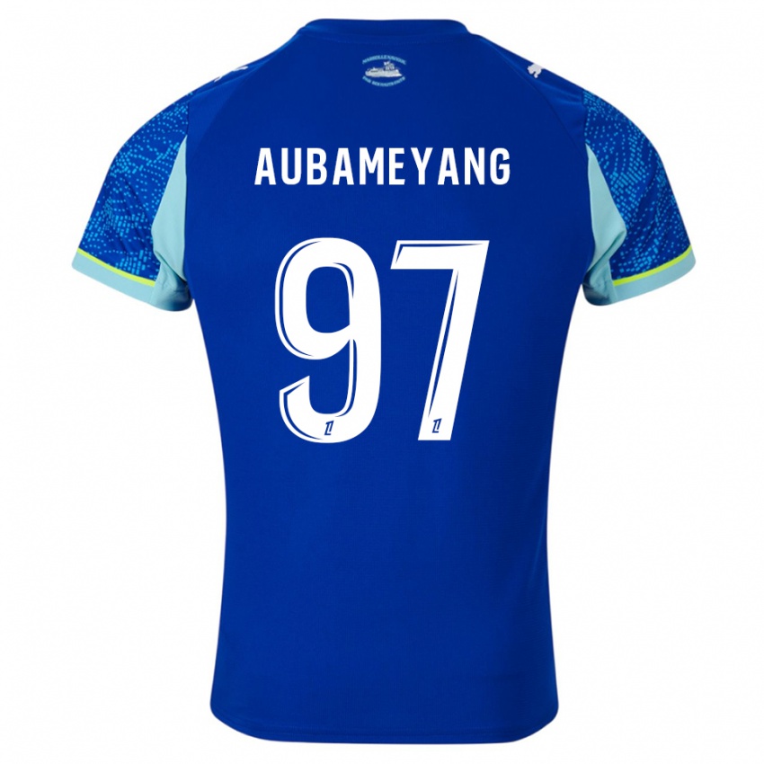 גברים פייר אמריק אובמיאנג #97 תכלת לבן ג'רזי קיט שלישי 2025/26 חולצה קצרה