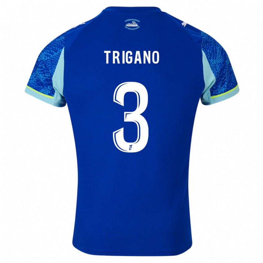 גברים Paolo Trigano #3 תכלת לבן ג'רזי קיט שלישי 2025/26 חולצה קצרה