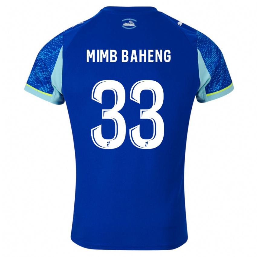 גברים Rony Mimb Baheng #33 תכלת לבן ג'רזי קיט שלישי 2025/26 חולצה קצרה