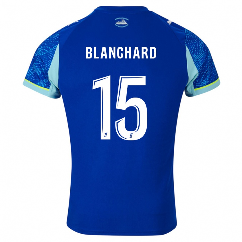 גברים נינון בלנצ׳רד #15 תכלת לבן ג'רזי קיט שלישי 2025/26 חולצה קצרה