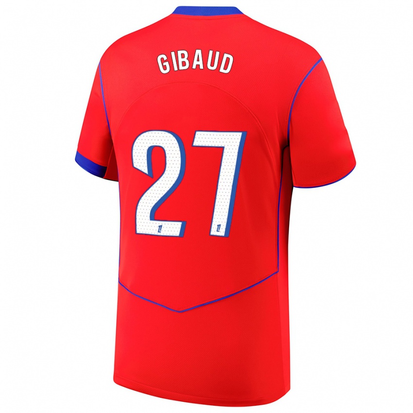 גברים פייר ג'יבו #27 אדום כחול לבן ג'רזי קיט שלישי 2025/26 חולצה קצרה