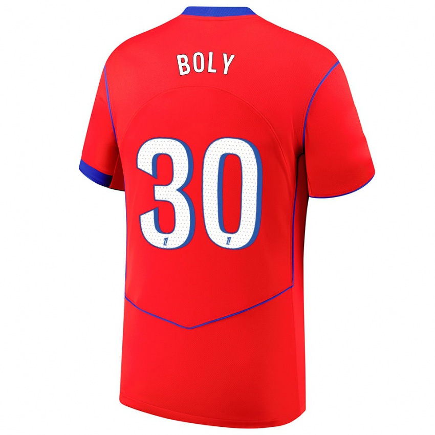 גברים David Boly #30 אדום כחול לבן ג'רזי קיט שלישי 2025/26 חולצה קצרה