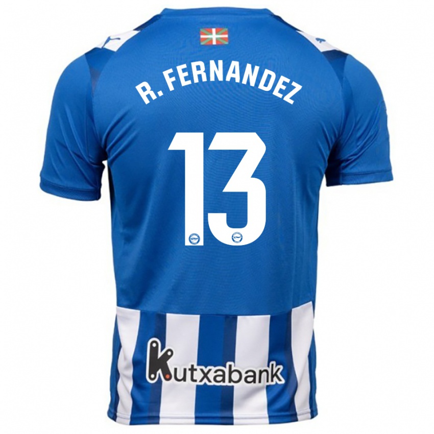 נשים ראול פרננדס #13 כחול לבן ג'רזי ביתית 2025/26 חולצה קצרה