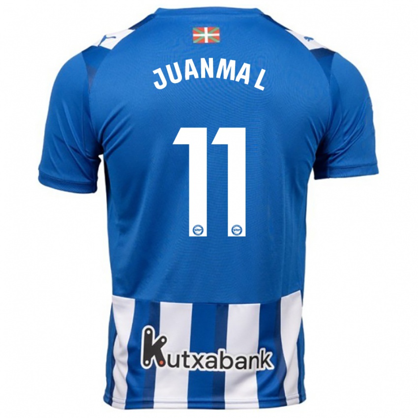 נשים Juanma López #11 כחול לבן ג'רזי ביתית 2025/26 חולצה קצרה