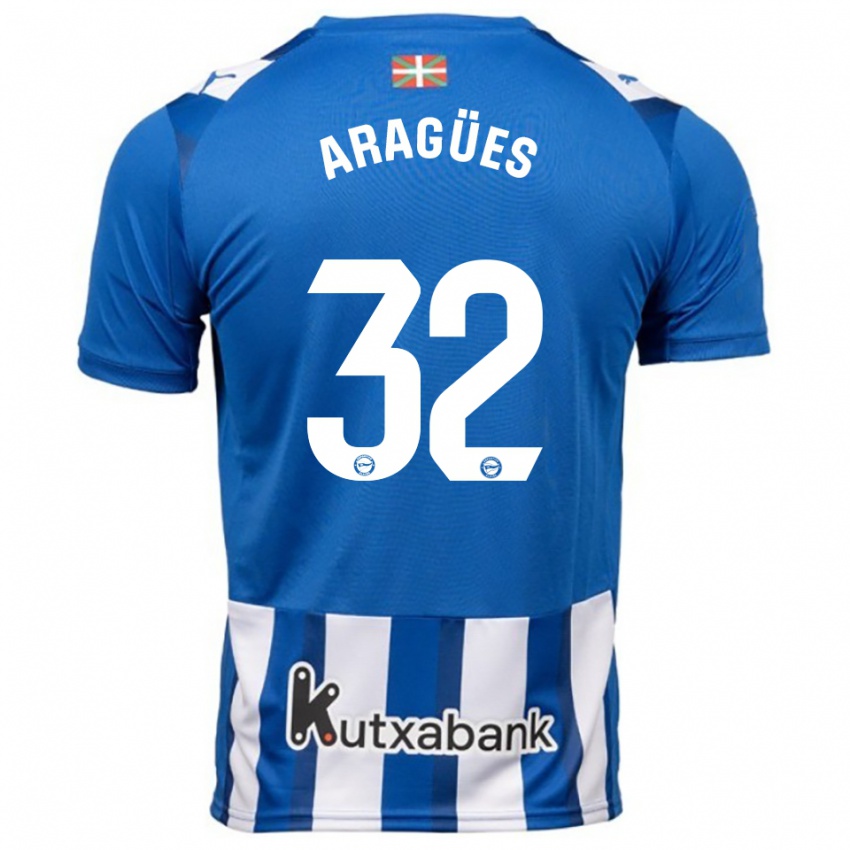 נשים צ׳ימה אראגס ברנאל #32 כחול לבן ג'רזי ביתית 2025/26 חולצה קצרה