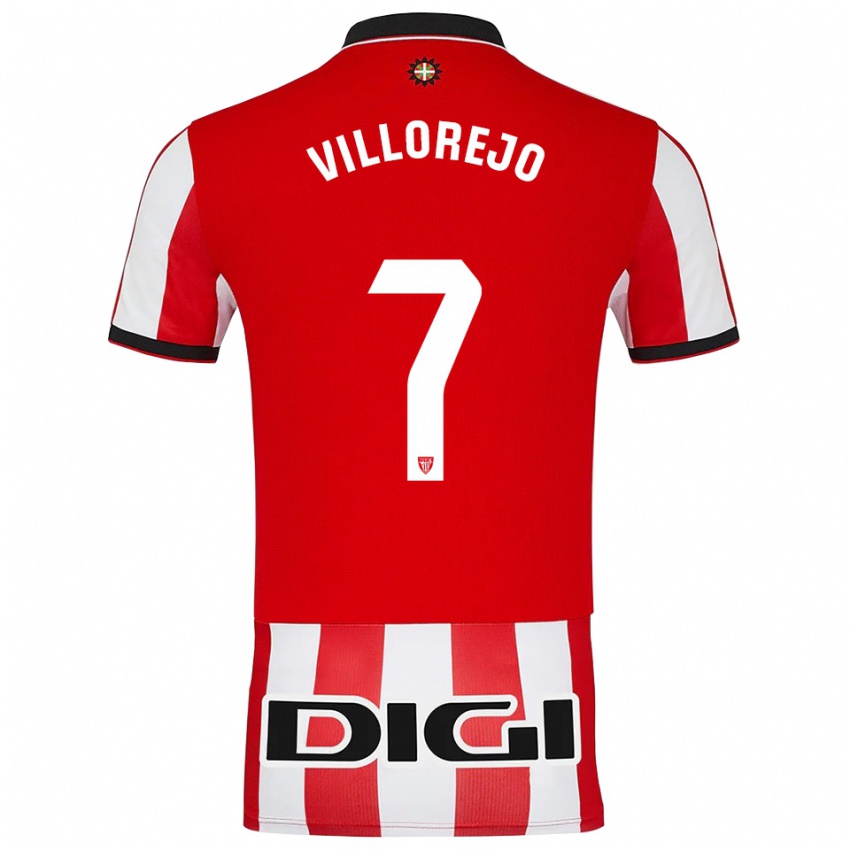 נשים ארדאיץ וילורג'ו #7 אדום לבן ג'רזי ביתית 2025/26 חולצה קצרה