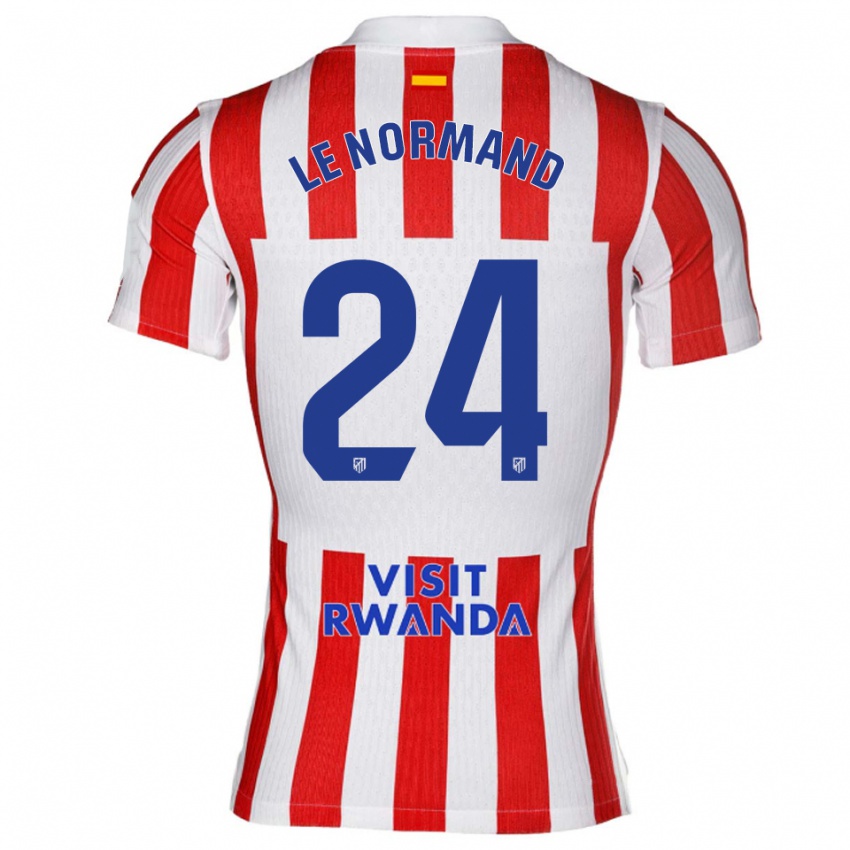 נשים רובין לה נורמנד #24 אדום לבן ג'רזי ביתית 2025/26 חולצה קצרה