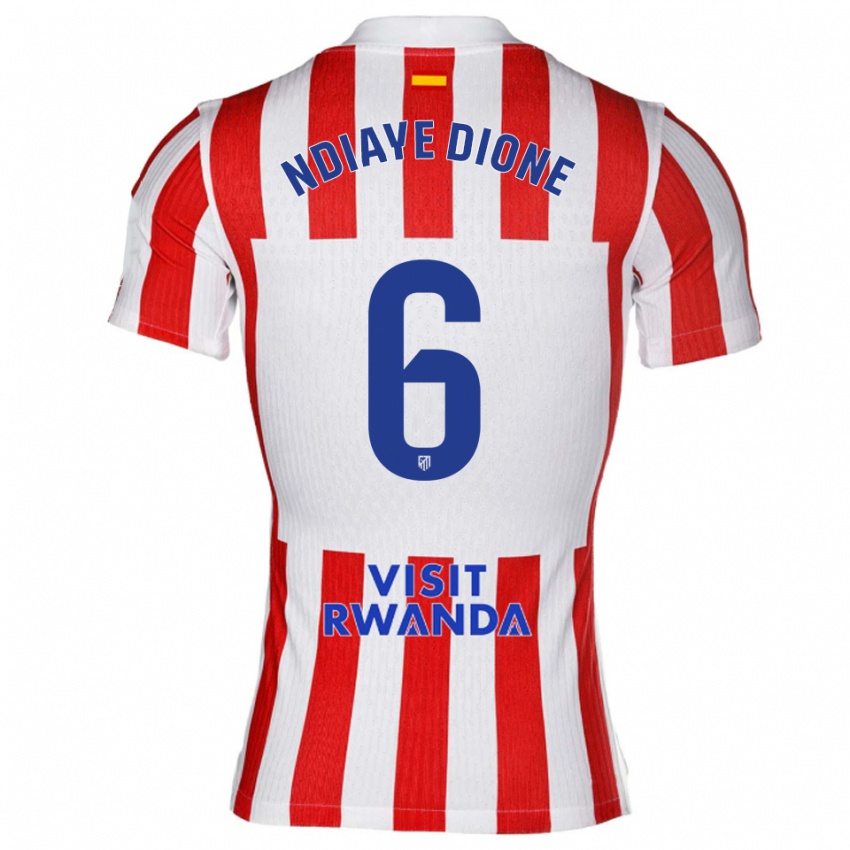 נשים אסאני נדייה דיונה #6 אדום לבן ג'רזי ביתית 2025/26 חולצה קצרה