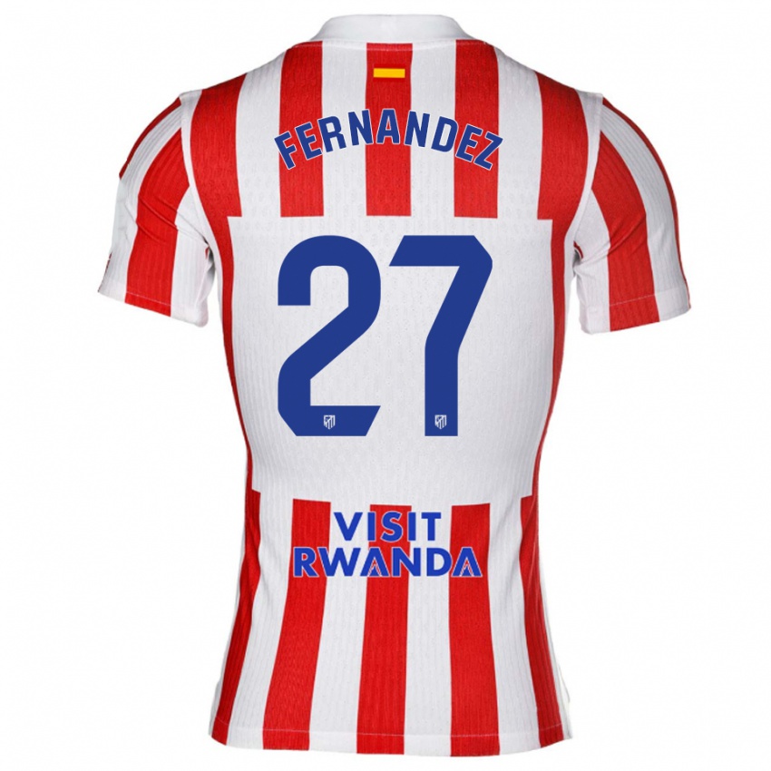 נשים אלקסיה פרננדס #27 אדום לבן ג'רזי ביתית 2025/26 חולצה קצרה