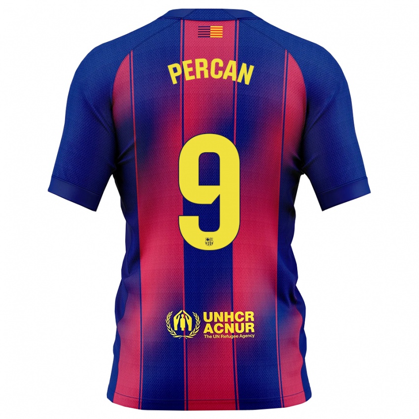 נשים דייגו פרקן #9 כחול אדום ג'רזי ביתית 2025/26 חולצה קצרה