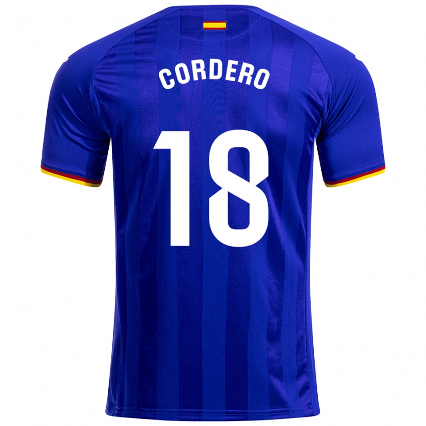 נשים Alberto Cordero #18 כחול אדום צהוב ג'רזי ביתית 2025/26 חולצה קצרה