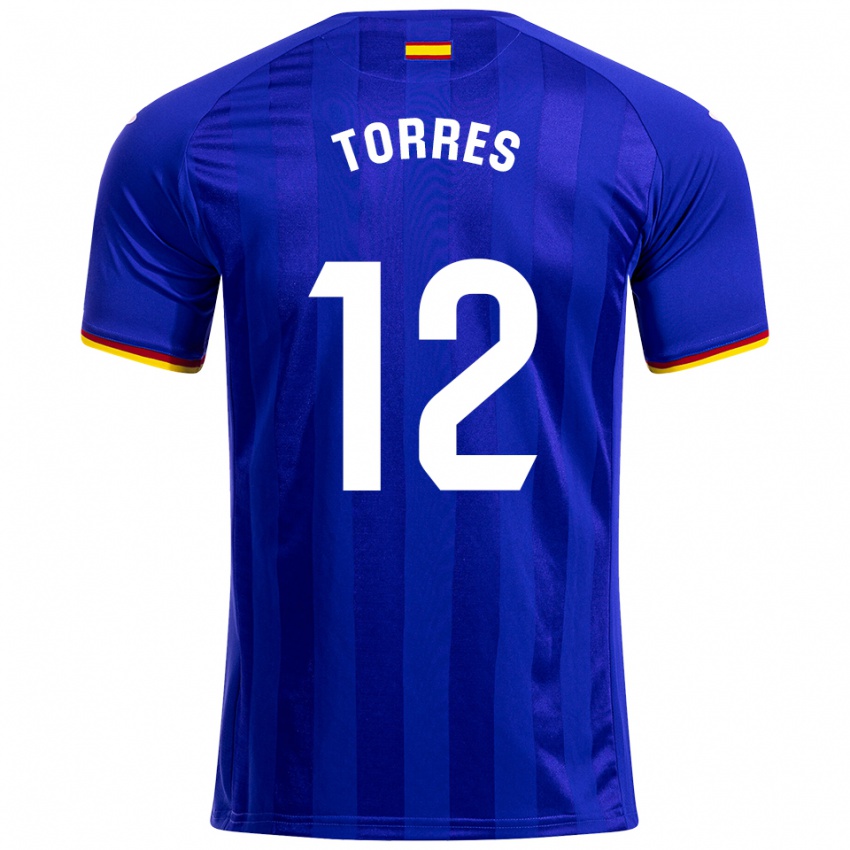 נשים Rubén Torres #12 כחול אדום צהוב ג'רזי ביתית 2025/26 חולצה קצרה