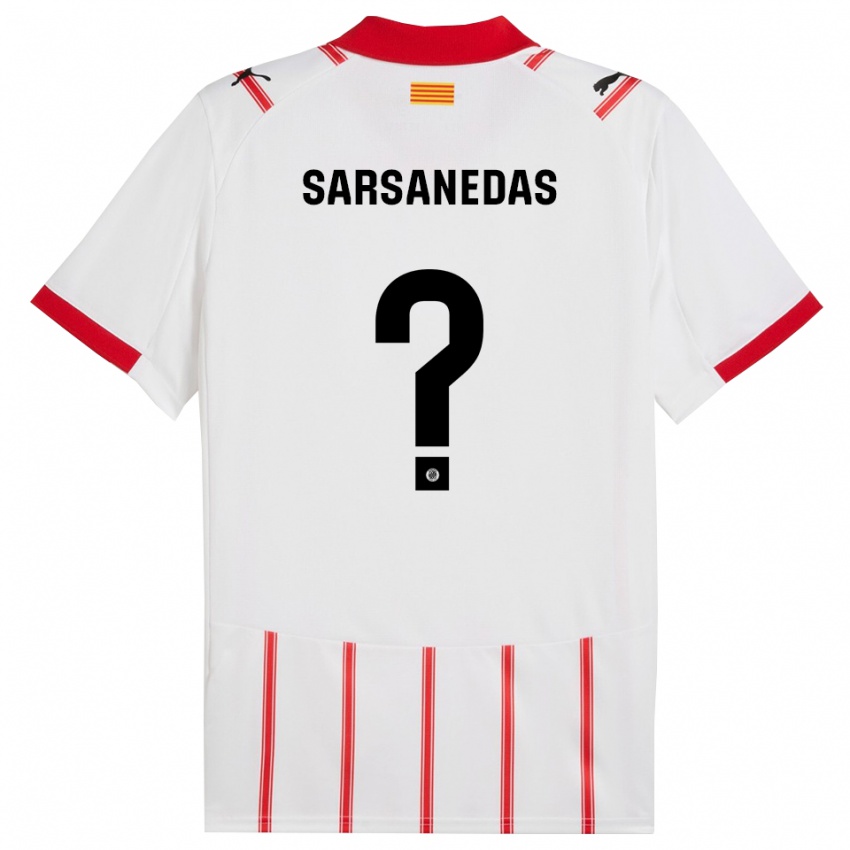 נשים ז'ואאו סרסנדאס #0 לבן אדום ג'רזי ביתית 2025/26 חולצה קצרה