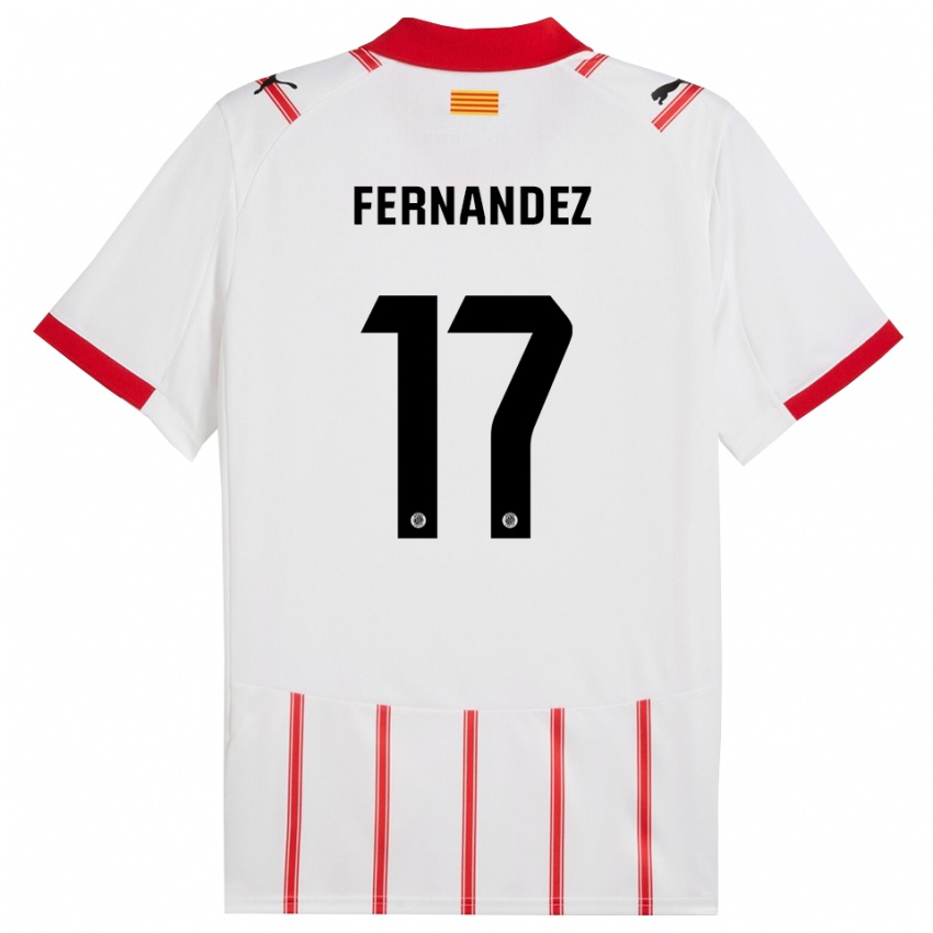 נשים Daniel Fernández #17 לבן אדום ג'רזי ביתית 2025/26 חולצה קצרה