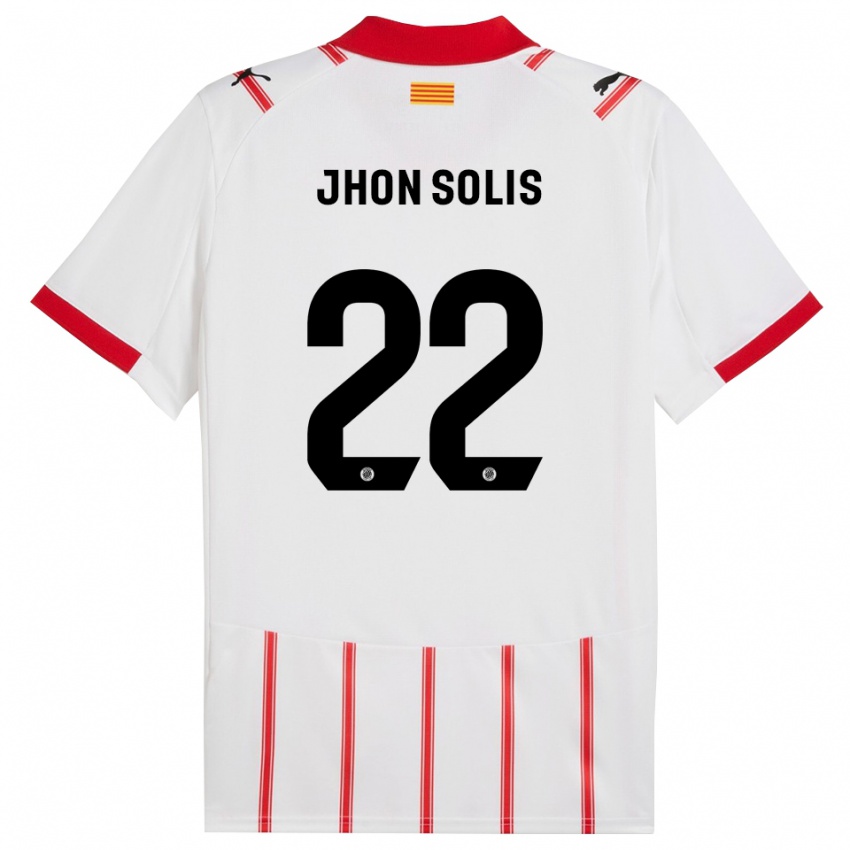 נשים ג'ון סוליס #22 לבן אדום ג'רזי ביתית 2025/26 חולצה קצרה