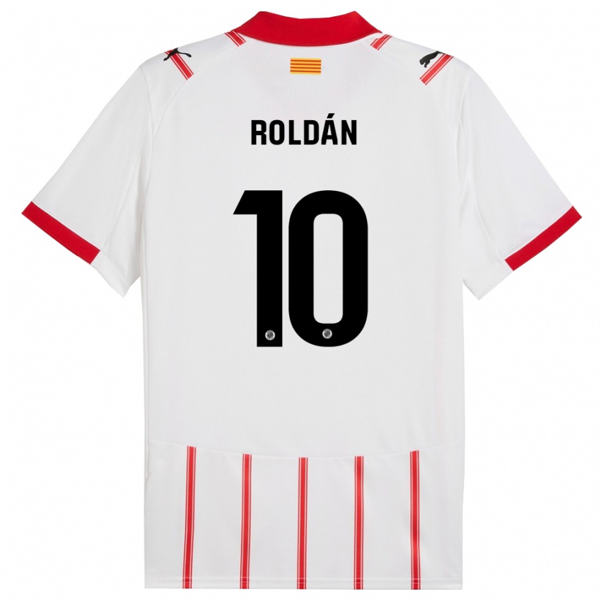 נשים Marcos Roldán #10 לבן אדום ג'רזי ביתית 2025/26 חולצה קצרה