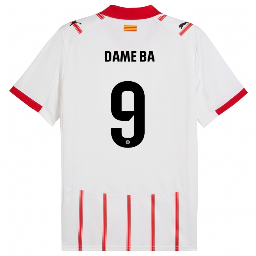 נשים Papa Dame Ba #9 לבן אדום ג'רזי ביתית 2025/26 חולצה קצרה