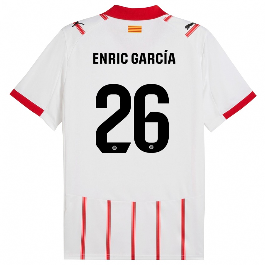 נשים אנריק גרסיה הורטאדו #26 לבן אדום ג'רזי ביתית 2025/26 חולצה קצרה