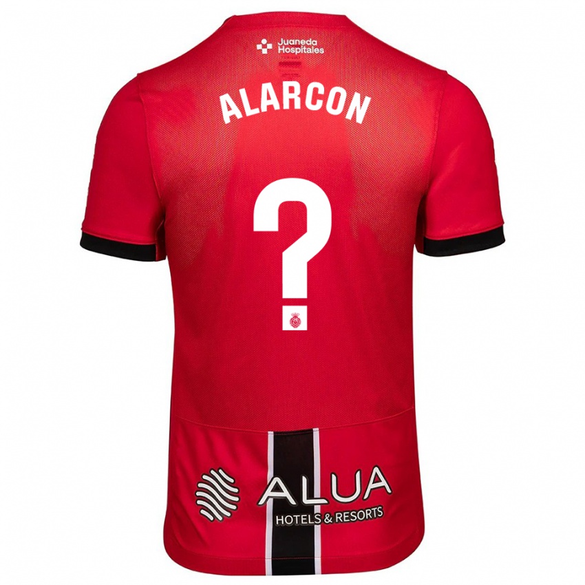 נשים ראול אלרקון #0 אדום שחור ג'רזי ביתית 2025/26 חולצה קצרה