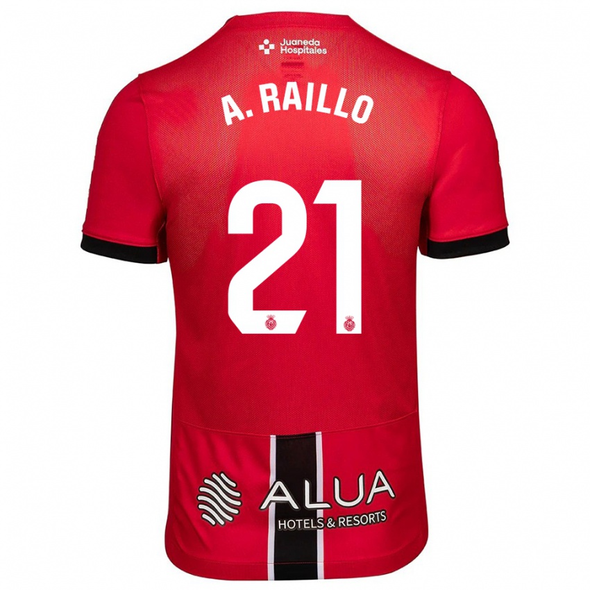 נשים אנטוניו ריילו #21 אדום שחור ג'רזי ביתית 2025/26 חולצה קצרה