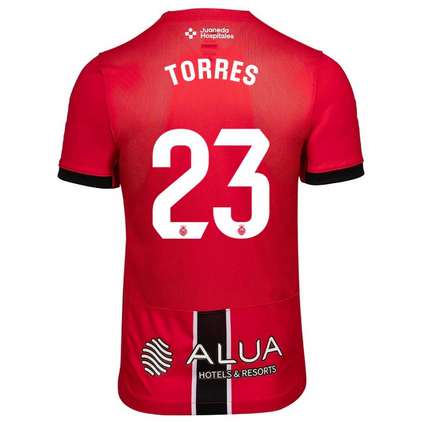 נשים Iker Torres #23 אדום שחור ג'רזי ביתית 2025/26 חולצה קצרה