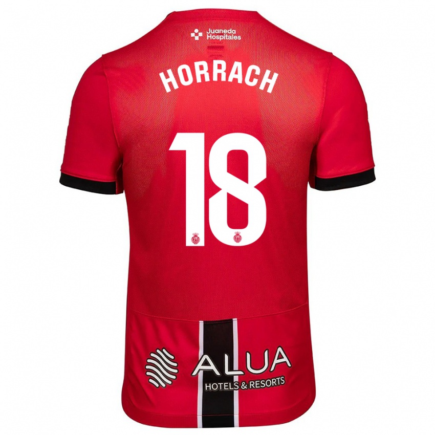 נשים ברטו הורך #18 אדום שחור ג'רזי ביתית 2025/26 חולצה קצרה