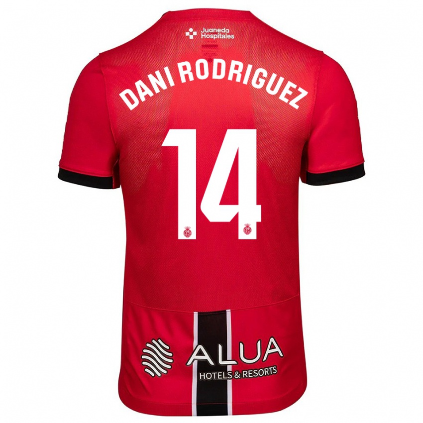 נשים דני רודריגס #14 אדום שחור ג'רזי ביתית 2025/26 חולצה קצרה