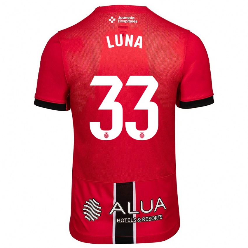 נשים דניאל לונה #33 אדום שחור ג'רזי ביתית 2025/26 חולצה קצרה