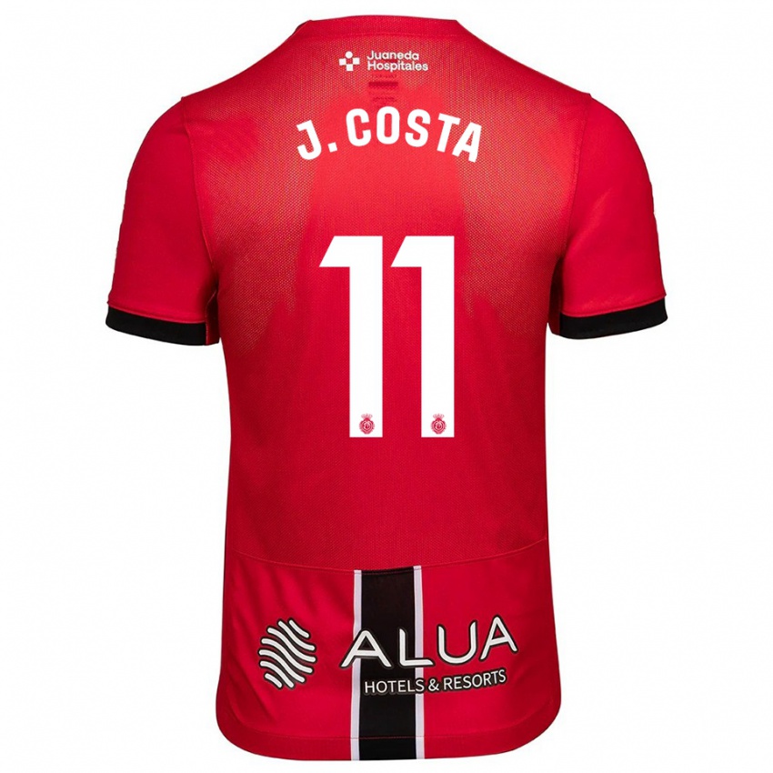 נשים חאומה קוסטה #11 אדום שחור ג'רזי ביתית 2025/26 חולצה קצרה