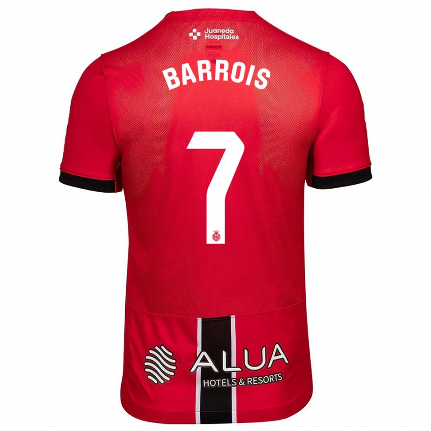 נשים אליוט בארואה #7 אדום שחור ג'רזי ביתית 2025/26 חולצה קצרה