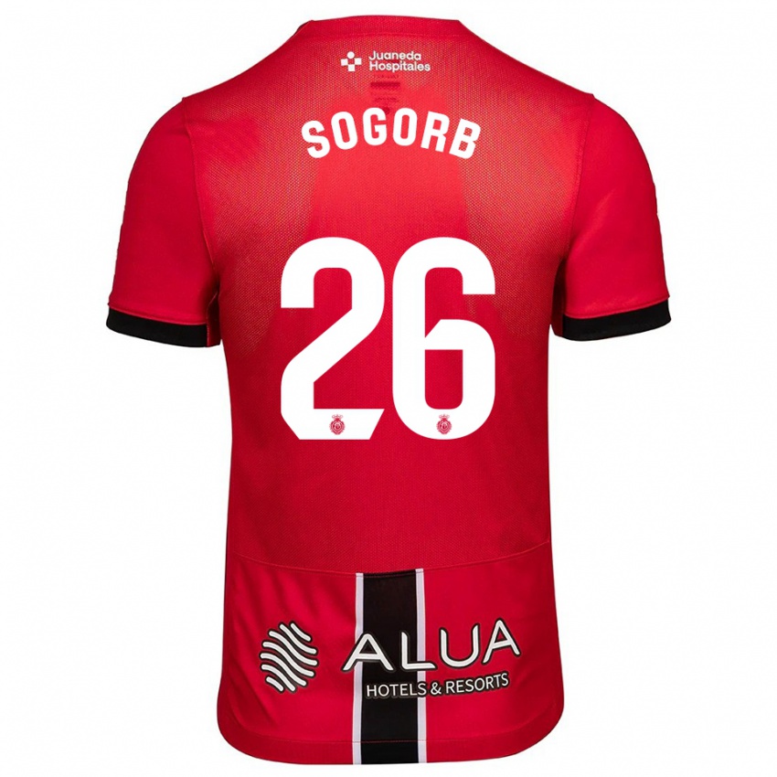 נשים קרלוס סוגורב #26 אדום שחור ג'רזי ביתית 2025/26 חולצה קצרה